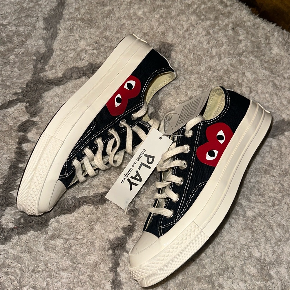 Unisex Converse Comme des Garçons Play x Chuck 70 Low Women’s Size 7 Men’s Sz 5